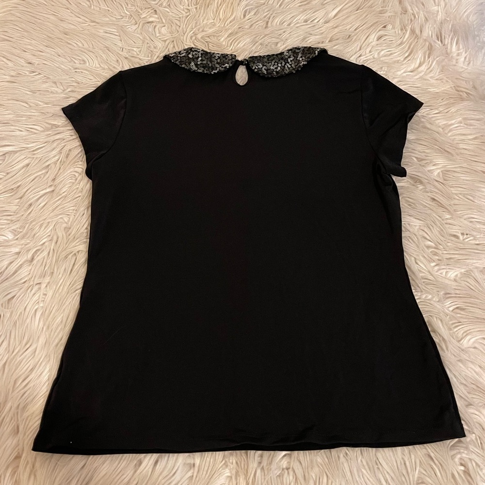 Sequin | Peter Pan collar | Layering tee - Picture 9 of 11